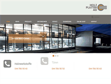 Tablet Screenshot of holzplatten.ch